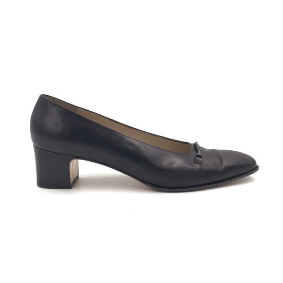Salvatore Ferragamo Shoes - Salvatore Ferragamo Cosenza Black / Nero Calf Leather Flats Size 8.5B